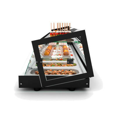 Vitrina refrigerada KUBE bandejas VCKB4GR Sayl