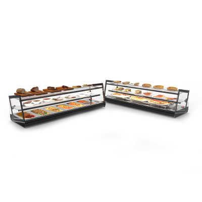 Vitrina refrigerada KUBE bandejas VCKB4GR Sayl