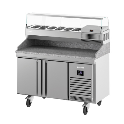 Mesa fría para pizzas línea americana MPG 1490 COMBO Infrico