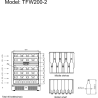 Mesa fría expositora GN 1/1 serie 700 IM704PCR Infricool