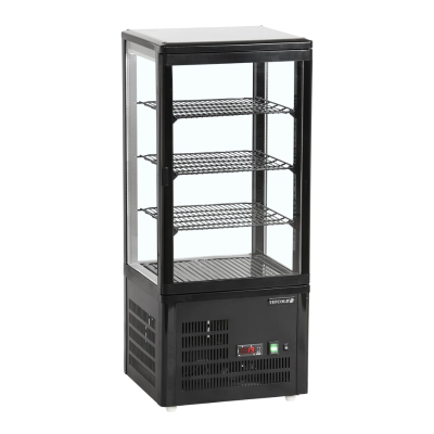 Vitrina expositora refrigerada sobremesa UPD80-BLACK Tefcold Vitrina expositora refrigerada sobremesa UPD80-BLACK Tefcold