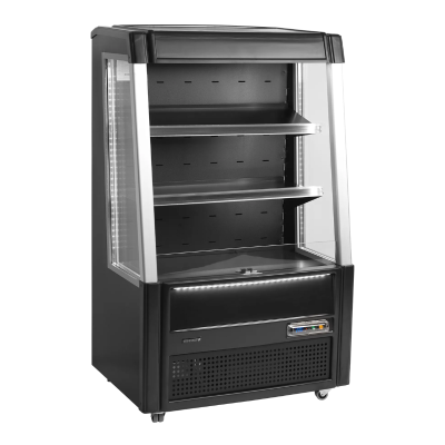 Semimural expositor refrigeración ODC90 BLACK Tefcold