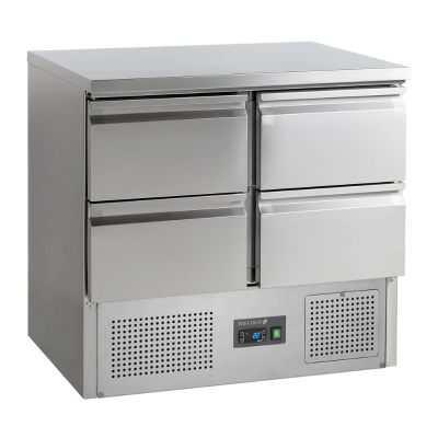 Mesa fría de refrigeración Saladette GN1/1 SA914 Tefcold Mesa fría de refrigeración Saladette GN1/1 SA914 Tefcold