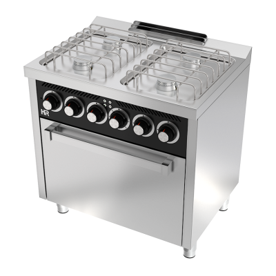 Cocina basic 4 fuegos serie 600 horno eléctrico CB4F600HE HR Fainca Cocina basic 4 fuegos serie 600 horno eléctrico CB4F600HE HR Fainca