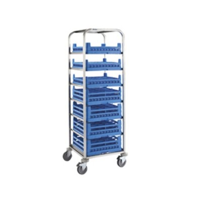 Carro con guías para cestas de vajilla Edenox