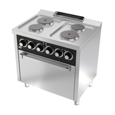 Cocina eléctrica 4 placas serie 600 horno CE4P600H HR Fainca Cocina eléctrica 4 placas serie 600 horno CE4P600H HR Fainca