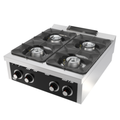 Cocina industrial 4 fuegos serie 900 sobremesa C4F900S HR Fainca Cocina industrial 4 fuegos serie 900 sobremesa C4F900S HR Fainca