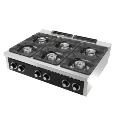 Cocina industrial 6 fuegos serie 900 sobremesa C6F900S HR Fainca Cocina industrial 6 fuegos serie 900 sobremesa C6F900S HR Fainca