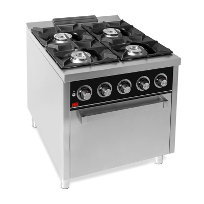 Cocina industrial 4 fuegos serie 900 horno C4F900H HR Fainca