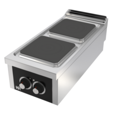 Cocina eléctrica 2 placas serie 900 sobremesa CE2P900S HR Fainca Cocina eléctrica 2 placas serie 900 sobremesa CE2P900S HR Fainca