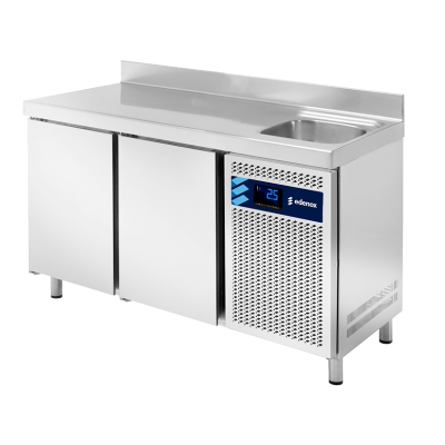 Mesa fría serie 600 MPSF-150 HC fregadero Edenox