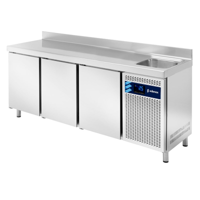 Mesa fría serie 600 MPSF-200 HC fregadero Edenox