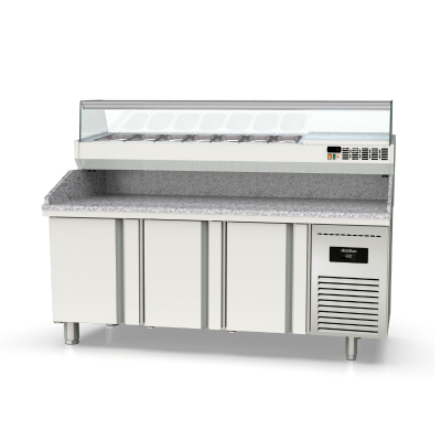 Mesa fría refrigeración pizzas Crustum MPI-70-180-R Docriluc