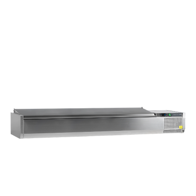 Vitrina refrigerada sobremostrador VK33-200 S/S LID Tefcold