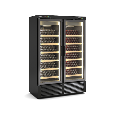 Armario expositor de vinos refrigerado Cépage DEBRW-1302/2-NI Docriluc