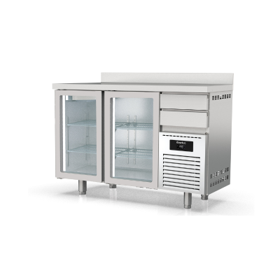 Frente mostrador refrigeración Solare MFRV-150 puertas cristal Docriluc