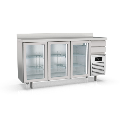 Frente mostrador refrigeración Solare MFRV-200 puertas cristal Docriluc