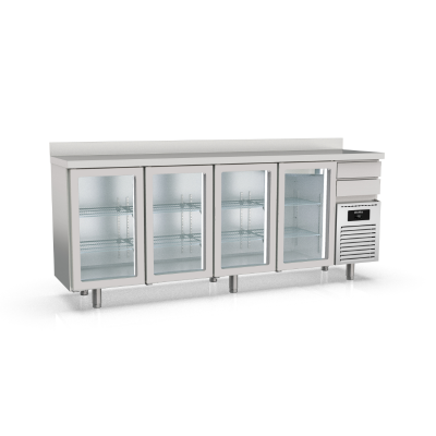 Frente mostrador refrigeración Solare MFRV-250 puertas cristal Docriluc