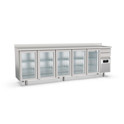 Frente mostrador refrigeración Solare MFRV-300 puertas cristal Docriluc