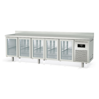 Mesa fría de refrigeración Clarion MGRV-270 puertas cristal Docriluc