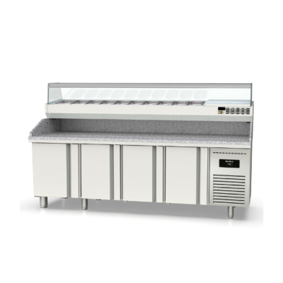 Mesa fría refrigeración pizzas Crustum MPI-60-250-R Docriluc