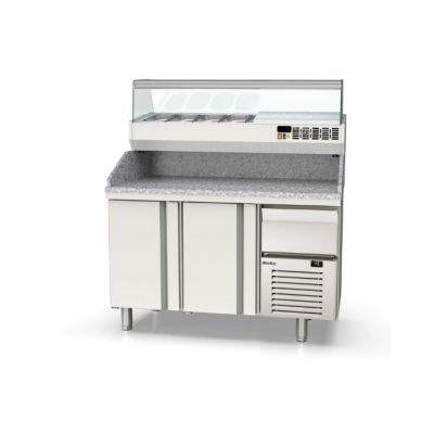 Mesa fría refrigeración pizzas Crustum MPI-70-135R Docriluc
