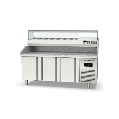 Mesa fría refrigeración pizzas Crustum MPI-80-200-R Docriluc