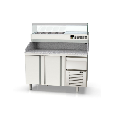 Mesa fría refrigeración pizzas Crustum MPI-80-160-R Docriluc