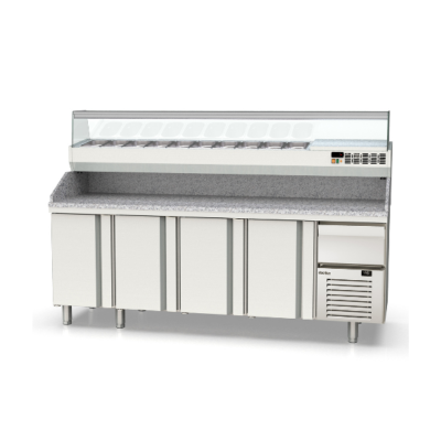 Mesa fría refrigeración pizzas Crustum MPI-80-265-R Docriluc