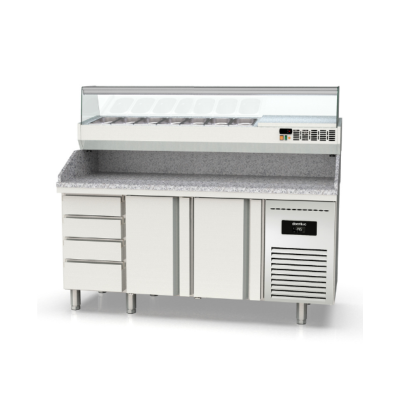 Mesa fría refrigeración pizzas Crustum MPIC-80-200 Docriluc