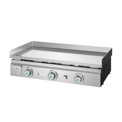 Plancha lisa a gas acero rectificado MAX-80G Mainho