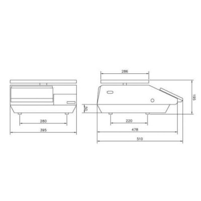 Balanza etiquetadora plana JUPITER 10 RL Magriña