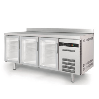 Mesa fría 600 SNACK refrigerada puerta cristal TSRV-200-S Coreco