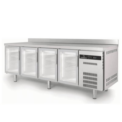 Mesa fría 600 SNACK refrigerada puerta cristal TSRV-250-S Coreco
