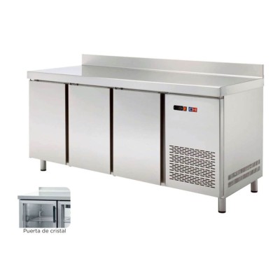 Mesa fría puerta cristal MRCH-200V Climahostelería