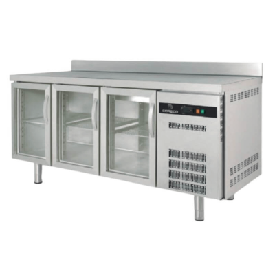 Mesa fría 700 GN1/1refrigerada puerta cristal TGRV-180-S Coreco