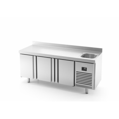 Mesa fría refrigeración GN 1/1 fregadero BMGN 1960 F Infrico