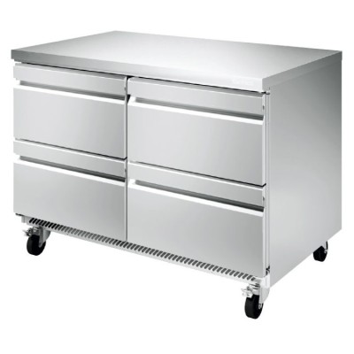 Mesa fría refrigerada línea americana UC 48 4D Infrico