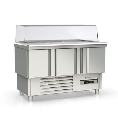 Mesa preparación gama 700 SALADETTE GN1/1 MFS-140-C Coreco
