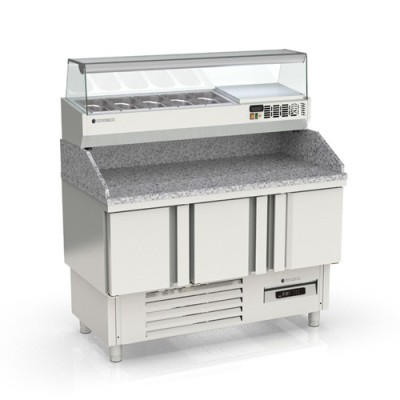 Mesa preparación gama 700 compacta PIZZA MFPP-140 Coreco