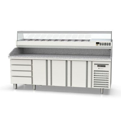 Mesa preparación gama 800 PIZZA CAJÓNES NEUTROS MFP80-250 Coreco