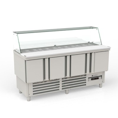 Mesa preparación gama 700 KEBAB GN1/1 MFK-180 Coreco