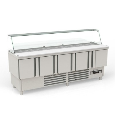 Mesa preparación gama 700 KEBAB GN1/1 MFK-220 Coreco