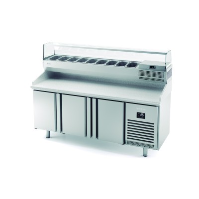 Mesa fría refrigeración GN 1/1 pizza MPG 1980 Infrico