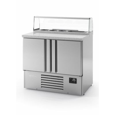 Mesa fría GN 1/1 ensaladas serie 700 ME 1000 PIZZA Infrico