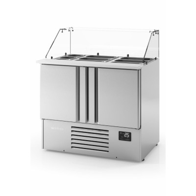 Mesa fría GN 1/1 ensaladas serie 700 ME 1000 KB Infrico