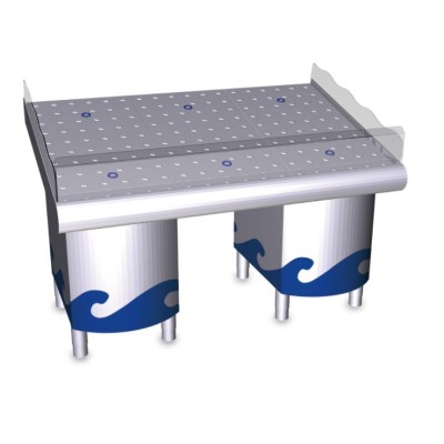 Mostrador de pescadería con soporte 1,5m Fricosmos Mostrador de pescadería con soporte 1,5m Fricosmos