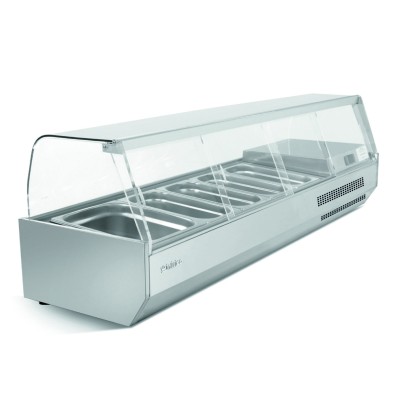 Vitrina ingredientes VIP 1980 1/3 CRISTAL Infrico Vitrina ingredientes VIP 1980 1/3 CRISTAL Infrico
