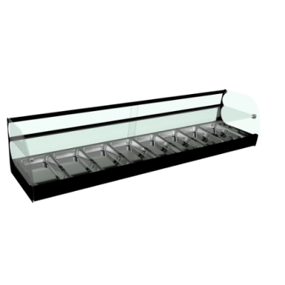 Vitrina frigorífica 2 pisos IRON R8 bandejas Movilfrit