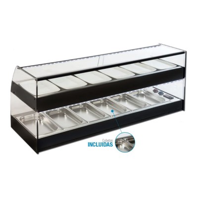 Vitrina doble refrigerada grupo remoto DB-F10 Vitrinas Gómez Vitrina doble refrigerada grupo remoto DB-F10 Vitrinas Gómez